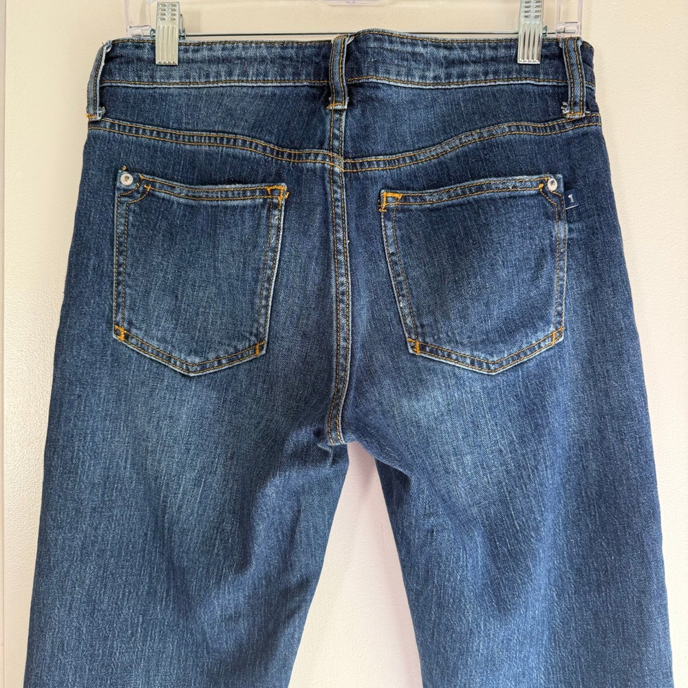 Pilcro and the Letterpress Womens Mid Rise Distressed Straight Leg Jeans Size 27 - Picture 6 of 11